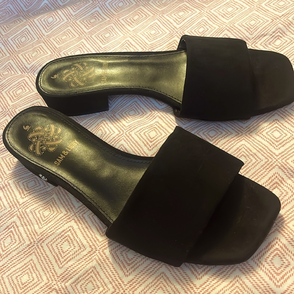Black heel slippers from sam&libby size 6